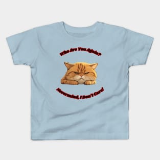 Cat being cute while being sassy but adorable kitty shirt for cat lover who wants to laugh about cats being evil but cute for him or her Kids T-Shirt